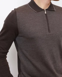 Alternative view of Чоловіче поло з довгим рукавом Bounamassa