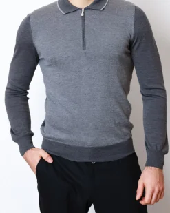 Чоловіче поло з довгим рукавом Buonamassa 