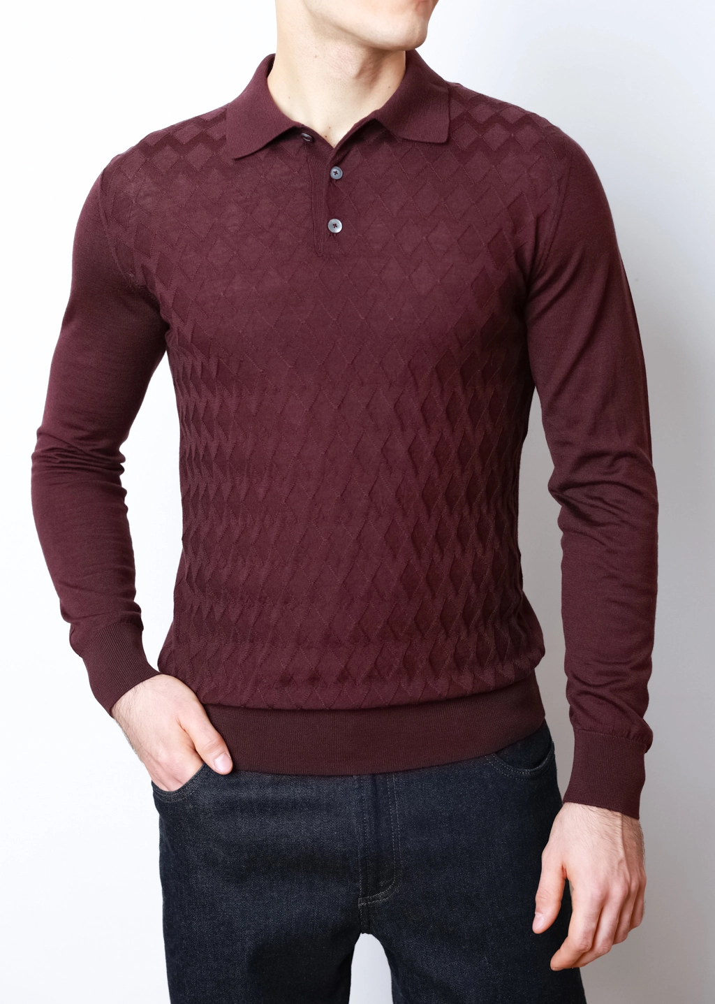 Чоловіче поло з довгим рукавом Panicale