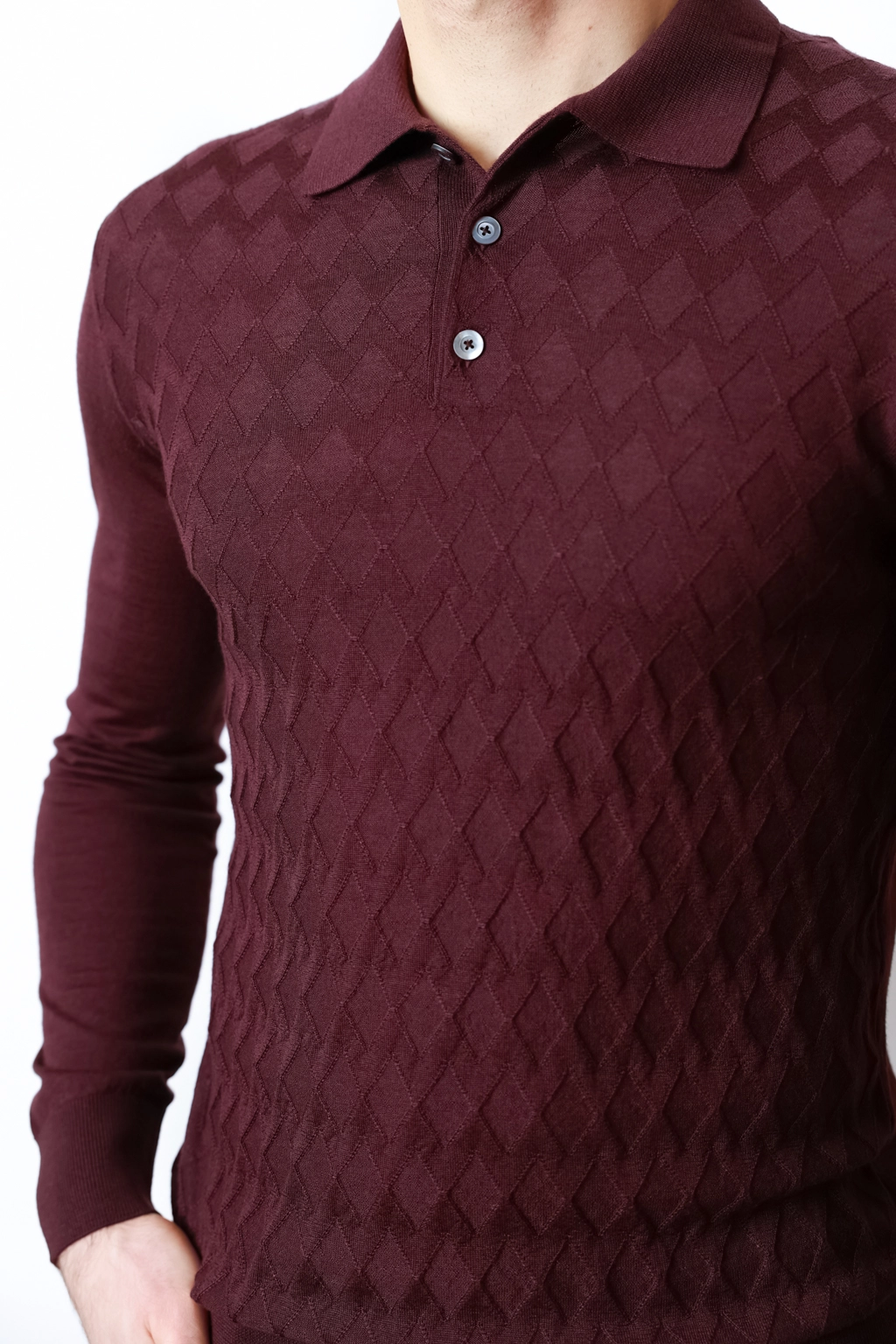 Чоловіче поло з довгим рукавом Panicale - Зображення 2
