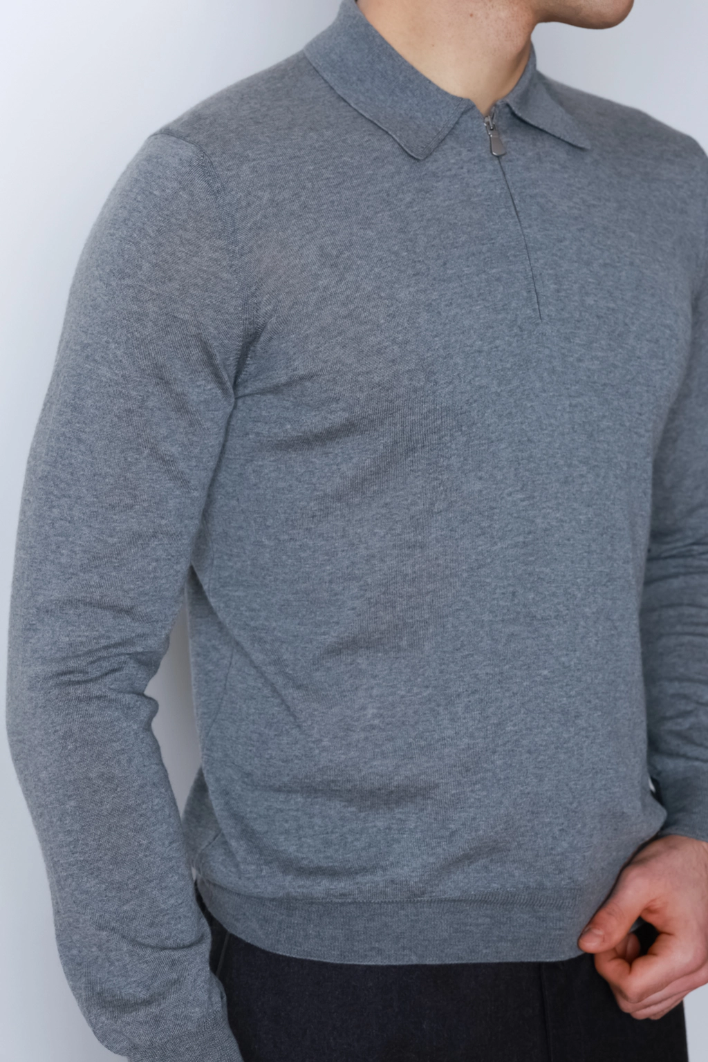 Чоловіче поло з довгим рукавом Buonamassa - Зображення 3