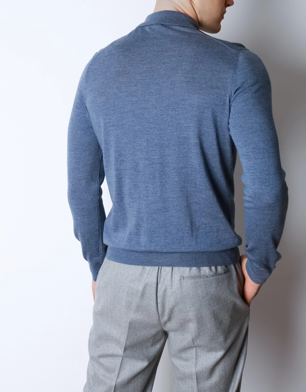 Чоловіче поло з довгим рукавом Buonamassa - Зображення 4