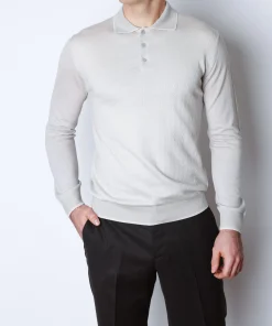 Чоловіче поло з довгим рукавом Rosso di Cerami