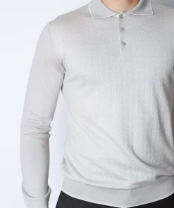 Alternative view of Чоловіче поло з довгим рукавом Rosso di Cerami 