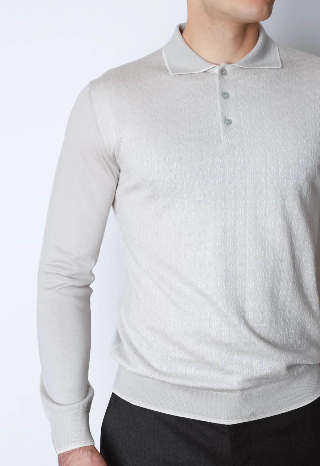 Чоловіче поло з довгим рукавом Rosso di Cerami
- Зображення 2