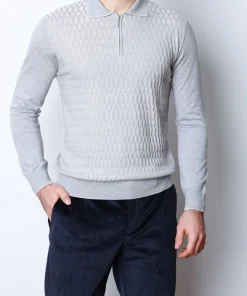 Чоловіче поло з довгим рукавом Rosso di Cerami