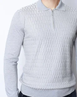 Alternative view of Чоловіче поло з довгим рукавом Rosso di Cerami