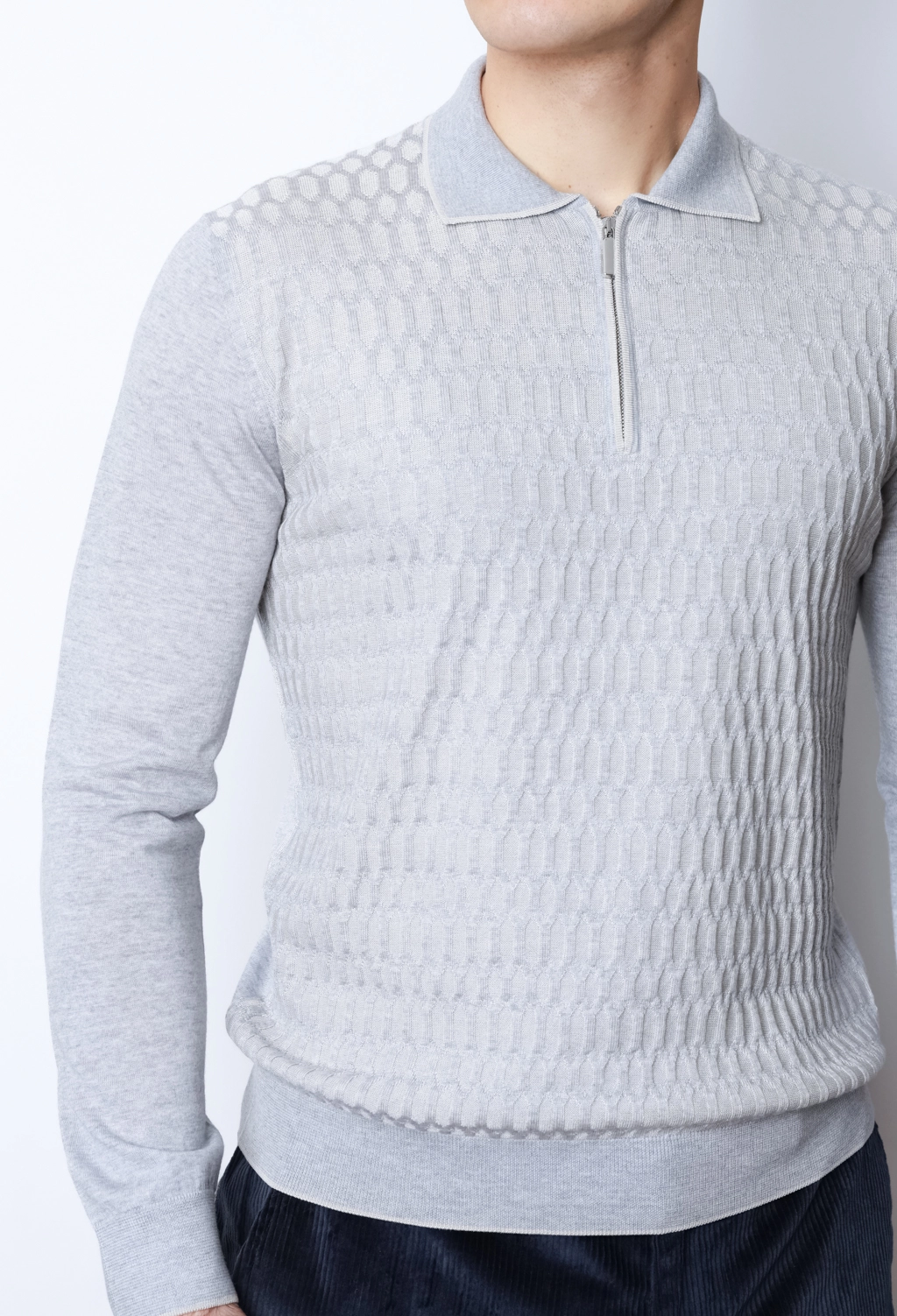 Чоловіче поло з довгим рукавом Rosso di Cerami - Зображення 2