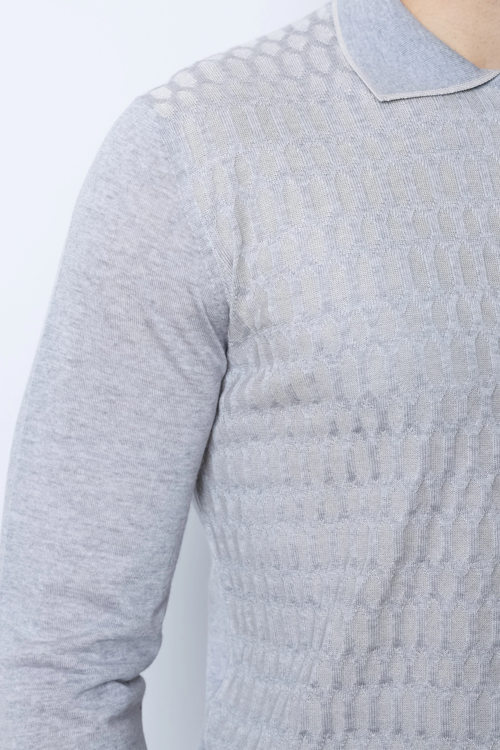 Чоловіче поло з довгим рукавом Rosso di Cerami - Зображення 3