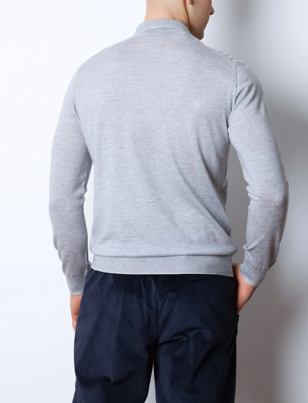 Чоловіче поло з довгим рукавом Rosso di Cerami - Зображення 4