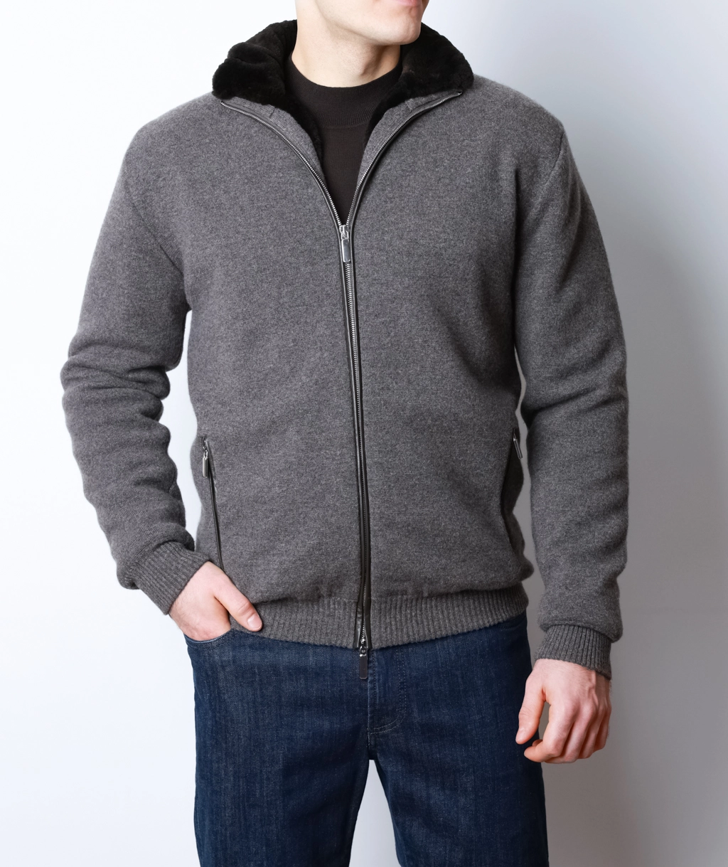 Чоловіча куртка з кашеміру Rosso di Cerami